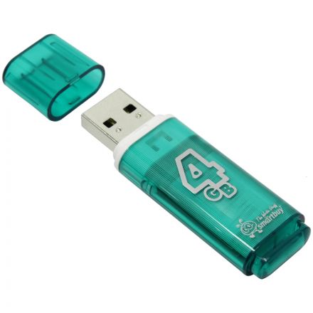 Память Smart Buy "Glossy" 4GB, USB 2.0 Flash Drive, зеленый Память Smart Buy "Glossy" 4GB, USB 2.0 Flash Drive, зеленый
