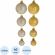 Набор шаров Украшение НГ D3/4/5/6см, L14 W14 H26см 40шт 722961