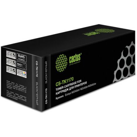 Тонер-картридж CACTUS (CS-TK1170) для KYOCERA M2040dn/M2540dn/M2640idw, ресурс 7200 стр. Тонер-картридж CACTUS (CS-TK1170) для KYOCERA M2040dn/M2540dn/M2640idw, ресурс 7200 стр.