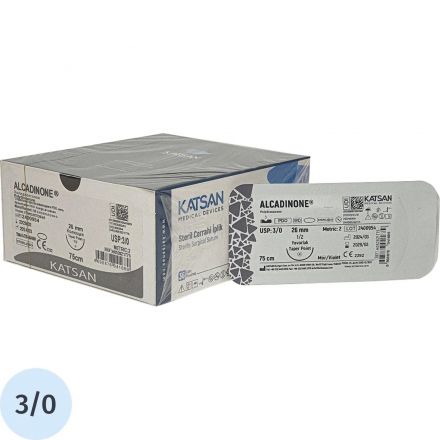 Шовный материал рассас.ALCADINONE 3/0 26 1/2 TAPER POINT кол 75 36 шт/уп