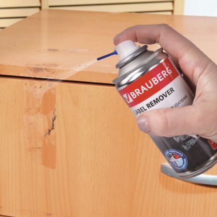 Удалитель наклеек, этикеток, следов клея, битума, антискотч-спрей BRAUBERG MAX, 210 мл, 607163