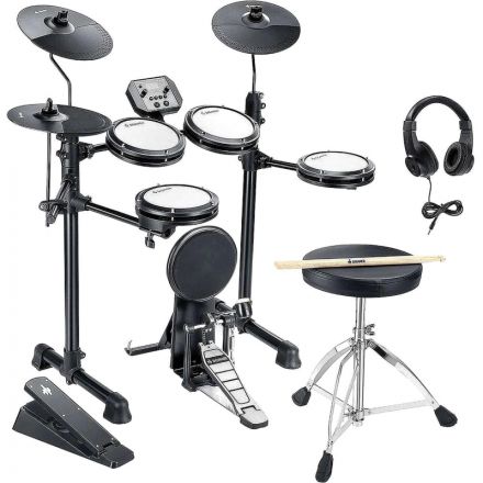Ударная установка Donner DED-80P, 5 Drums 3 Cymbals электрон,со стулом Ударная установка Donner DED-80P, 5 Drums 3 Cymbals электрон,со стулом