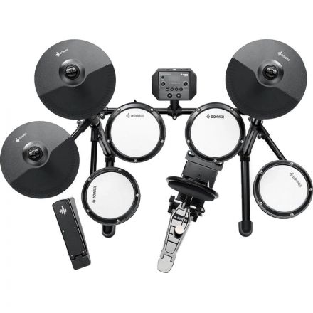 Ударная установка Donner DED-80P, 5 Drums 3 Cymbals электрон,со стулом Ударная установка Donner DED-80P, 5 Drums 3 Cymbals электрон,со стулом