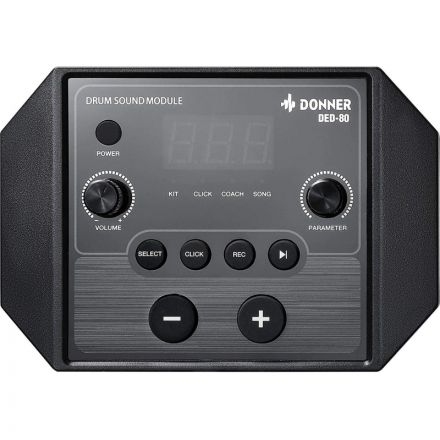 Ударная установка Donner DED-80P, 5 Drums 3 Cymbals электрон,со стулом Ударная установка Donner DED-80P, 5 Drums 3 Cymbals электрон,со стулом