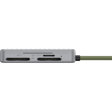 Картридер UGREEN CM868 (55886) 2xSD Card Slot&1xTF Card Slot серый