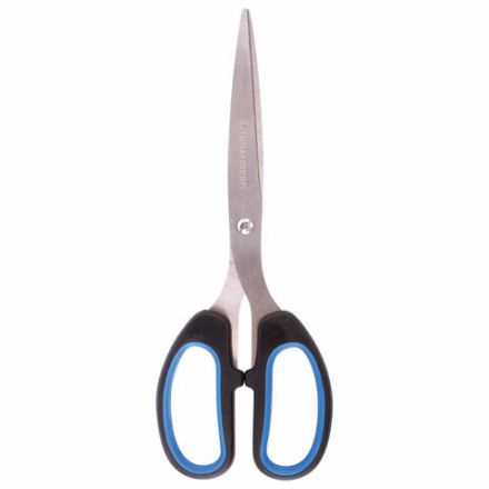 Ножницы BRAUBERG "Classic+", 205 мм, черно-синие, классической формы, резиновые вставки, 236449 Ножницы BRAUBERG "Classic+", 205 мм, черно-синие, классической формы, резиновые вставки, 236449