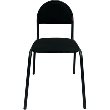 Стул КО_Echair 00С Серна каркас черный, ткань черная 101