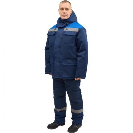 Костюм рабочий зимний з12-КПК с СОП син/вас 60-62/170-176 Костюм рабочий зимний з12-КПК с СОП син/вас 60-62/170-176