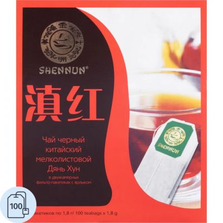 Чай Shennun Дян Хун черный, 100пак 1904 Чай Shennun Дян Хун черный, 100пак 1904