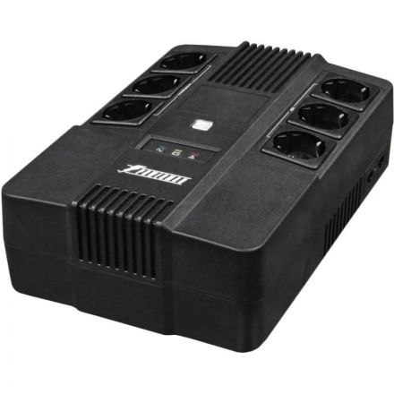 ИБП Powerman Brick 800, линейно-интеракт, 800ВА/480Вт, 3+3 EURO, RJ45/RJ11