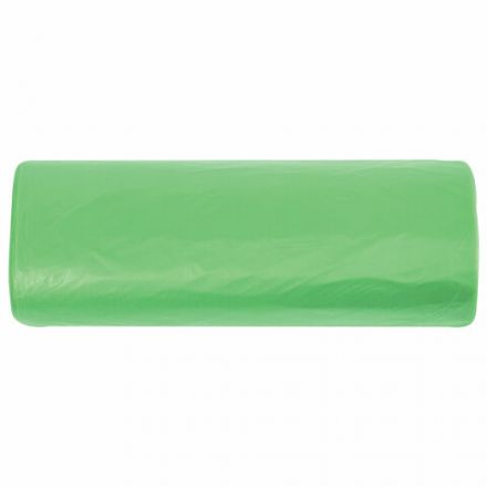 Мешки для мусора биоразлагаемые 35 л, зеленые, рулон 20 шт., ПНД 11 мкм, 50х60 см, ЛЮБАША, 608098