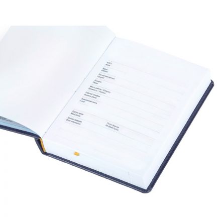 Ежедневник недатированный Attache Сиам искусственная кожа А6 176 листов синий (110x155 мм) Ежедневник недатированный Attache Сиам искусственная кожа А6 176 листов синий (110x155 мм)