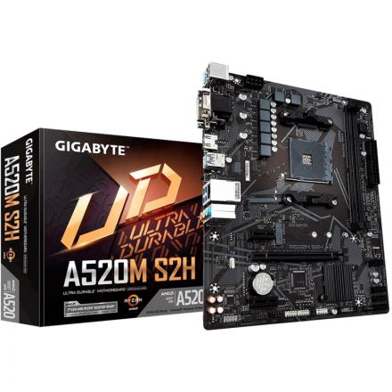 Материнская плата Gigabyte A520M S2H AM4 AMD 2xDDR4 mATX RTL Материнская плата Gigabyte A520M S2H AM4 AMD 2xDDR4 mATX RTL