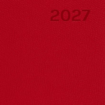 Ежедневник датированный 2027 ИМИДЖ Attache А5,168л,138x213мм,иск.кожа,красн