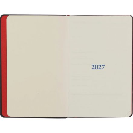 Ежедневник датированный 2027 ИМИДЖ Attache А5,168л,138x213мм,иск.кожа,красн