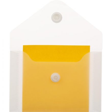 Папка-конверт на кнопке А7 105x74мм 180 мкм  ассорти,Attache  20шт.уп