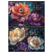 Альбом для рисования 40л., А4, на скрепке BG "Витраж", тиснение фольгой Альбом для рисования 40л., А4, на скрепке BG "Витраж", тиснение фольгой