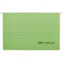 Папка подвесная Attache Foolscap, картон зеленый, до 200л., 5шт/уп