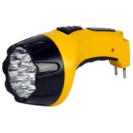 Фонарь Smartbuy SBF-85-Y, аккумуляторный, светодиодный, 15 LED, прямая зарядка от сети, желтый Фонарь Smartbuy SBF-85-Y, аккумуляторный, светодиодный, 15 LED, прямая зарядка от сети, желтый