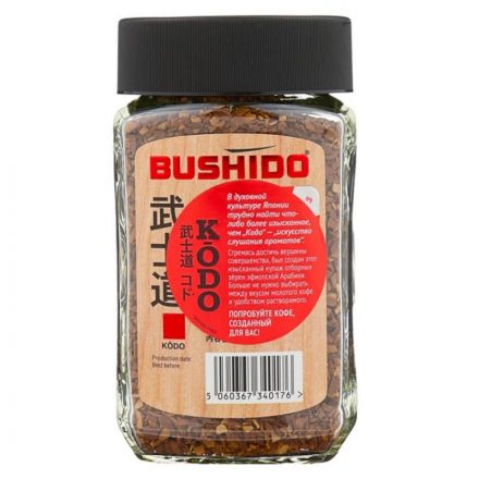 Кофе растворимый Bushido Kodo 95 г (стекло)