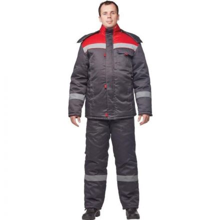 Костюм рабочий зимний муж з31-КПК сер/красн (р.60-62) 158-164 (Арсенал-СП) Костюм рабочий зимний муж з31-КПК сер/красн (р.60-62) 158-164 (Арсенал-СП)