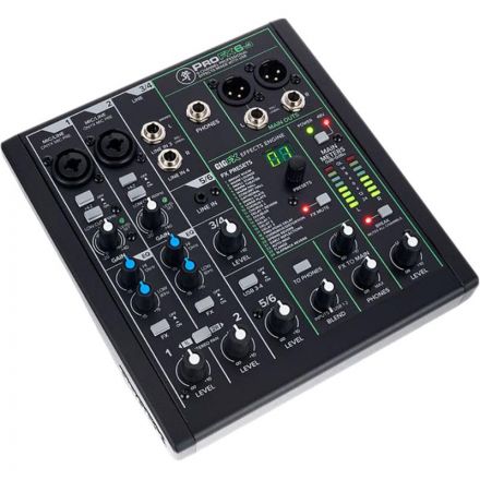 Микшерный пульт Mackie ProFX6v3, 6-канальный, с процессором эффектов Микшерный пульт Mackie ProFX6v3, 6-канальный, с процессором эффектов