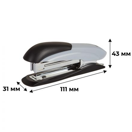 Степлер Attache до 12 листов серый