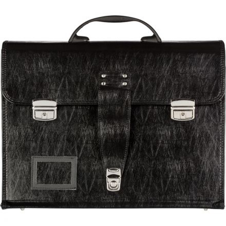 Портфель Алекс из искусственной кожи черного цвета (1031-6)