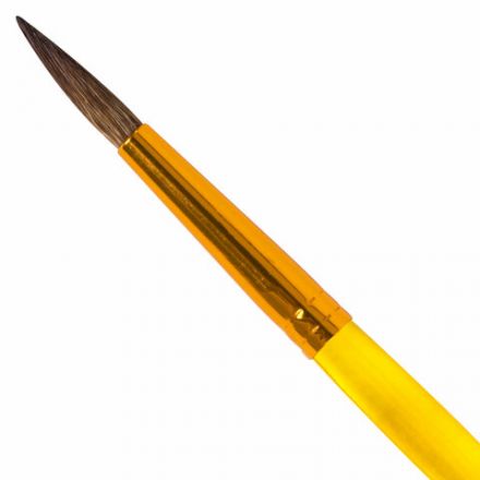 Кисть ПОНИ, круглая, № 4, цветная ручка, ЮНЛАНДИЯ, 201063 Кисть ПОНИ, круглая, № 4, цветная ручка, ЮНЛАНДИЯ, 201063