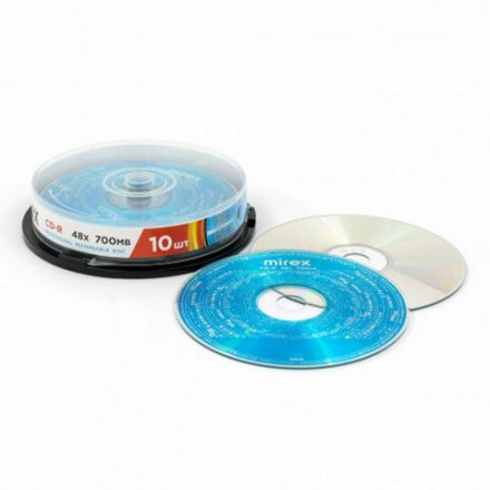 Диск CD-R MIREX, 700 Мб, 48x, Cake Box (упаковка на шпиле), КОМПЛЕКТ 10 шт., UL120051A8L Диск CD-R MIREX, 700 Мб, 48x, Cake Box (упаковка на шпиле), КОМПЛЕКТ 10 шт., UL120051A8L