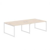 Стол 4-х местный XQWST 2814 Бук Тиара/Белый 2806х1406х750