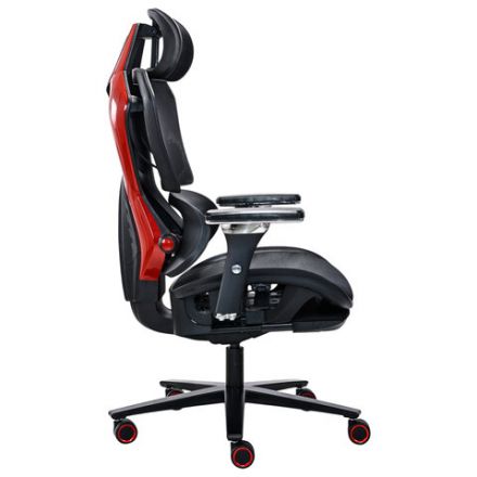 Кресло ATRONE (АТРОН) "Optimus ER-707", адаптивный механизм со слайдером, сетка, черный/красный, 532968