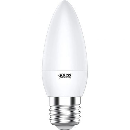 Лампа светодиодная Gauss LED Elementary Свеча 8Вт E27 3000K (33218) Лампа светодиодная Gauss LED Elementary Свеча 8Вт E27 3000K (33218)