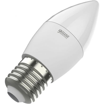 Лампа светодиодная Gauss LED Elementary Свеча 8Вт E27 3000K (33218) Лампа светодиодная Gauss LED Elementary Свеча 8Вт E27 3000K (33218)