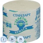 Бумага туалетная 1-сл.ОСТРОВСКАЯ б/втулки сер 54м,24рул/уп._Л Бумага туалетная 1-сл.ОСТРОВСКАЯ б/втулки сер 54м,24рул/уп._Л