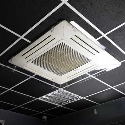 Экран для кондиционера потолочного размером от 650х650 до 750х750 мм, ПЭТ, прозрачный, 1,5 мм, 10000058