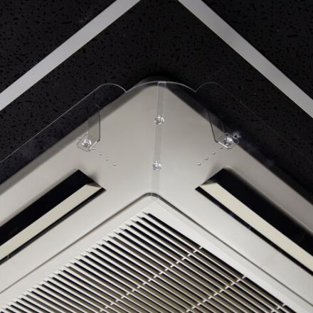 Экран для кондиционера потолочного размером от 650х650 до 750х750 мм, ПЭТ, прозрачный, 1,5 мм, 10000058