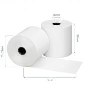 Чековая лента из термобумаги 80 мм (диаметр 57-59 мм, намотка 53 м, втулка 18 мм, 6 штук в упаковке) Чековая лента из термобумаги 80 мм (диаметр 57-59 мм, намотка 53 м, втулка 18 мм, 6 штук в упаковке)