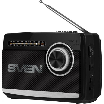 Радиоприемник Sven SRP-155, чёрный, BT/FM/AM/SW/USB/microSD, фонарь, аккум Радиоприемник Sven SRP-155, чёрный, BT/FM/AM/SW/USB/microSD, фонарь, аккум