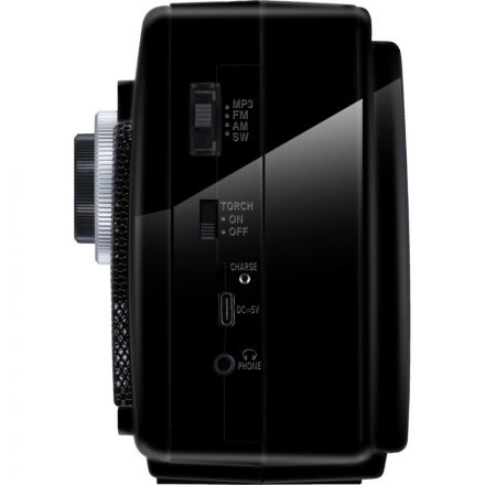 Радиоприемник Sven SRP-155, чёрный, BT/FM/AM/SW/USB/microSD, фонарь, аккум