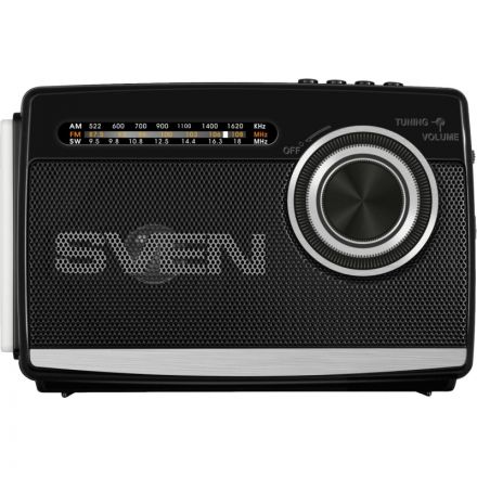 Радиоприемник Sven SRP-155, чёрный, BT/FM/AM/SW/USB/microSD, фонарь, аккум Радиоприемник Sven SRP-155, чёрный, BT/FM/AM/SW/USB/microSD, фонарь, аккум