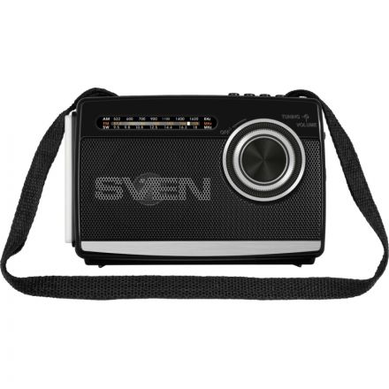 Радиоприемник Sven SRP-155, чёрный, BT/FM/AM/SW/USB/microSD, фонарь, аккум Радиоприемник Sven SRP-155, чёрный, BT/FM/AM/SW/USB/microSD, фонарь, аккум