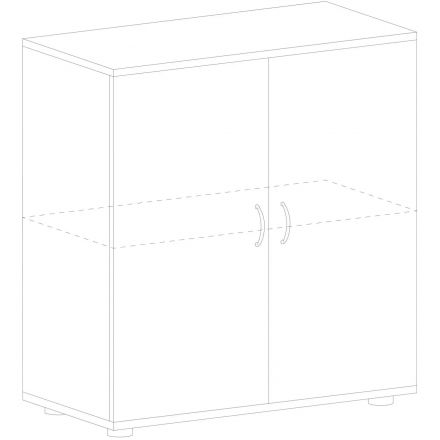 Шкаф SH_Стратегия  -тумба низк.2дв.T11 (154719) Н.Милано