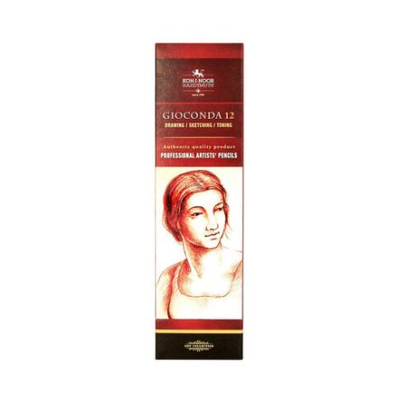 Карандаш угольный KOH-I-NOOR, 1 шт., "Gioconda" EXTRA, белый, B, 8812002003KS