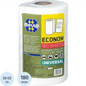 Салфетки хозяйственные в рулоне Meule Econom Rolls вискоза 22x22 см 180 листов