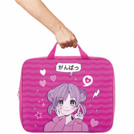 Папка на молнии с ручками BRAUBERG KIDS А4, 1 отделение, полиэстер, 80 мм, "Anime style", 272121 Папка на молнии с ручками BRAUBERG KIDS А4, 1 отделение, полиэстер, 80 мм, "Anime style", 272121