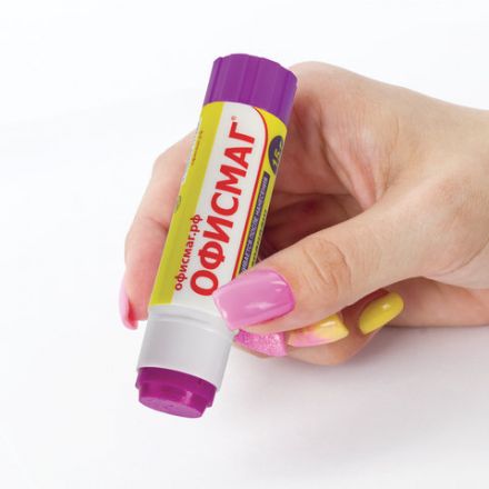 Клей-карандаш ОФИСМАГ 15 г, обесцвечивающийся после высыхания, 225963 Клей-карандаш ОФИСМАГ 15 г, обесцвечивающийся после высыхания, 225963