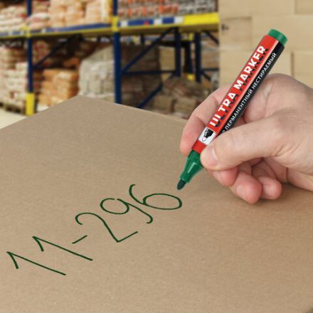 Маркер перманентный ULTRA MARKER, ЗЕЛЕНЫЙ, 3,5 мм, с клипом, BRAUBERG, 152207 Маркер перманентный ULTRA MARKER, ЗЕЛЕНЫЙ, 3,5 мм, с клипом, BRAUBERG, 152207