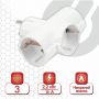 Сетевой разветвитель SONNEN U-030G, 3 розетки, с заземлением, 16 А, белый, 511441 Сетевой разветвитель SONNEN U-030G, 3 розетки, с заземлением, 16 А, белый, 511441