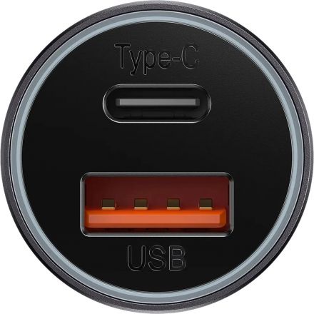 Зарядное устройство Baseus Golden Contactor MaxDual U+C DarkGrey CGJM000113 Зарядное устройство Baseus Golden Contactor MaxDual U+C DarkGrey CGJM000113